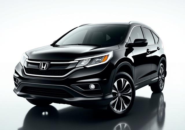 Honda CRV Hitam mengkilap reflektif